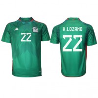 Fotbalové Dres Mexiko Hirving Lozano #22 Domácí MS 2022 Krátký Rukáv